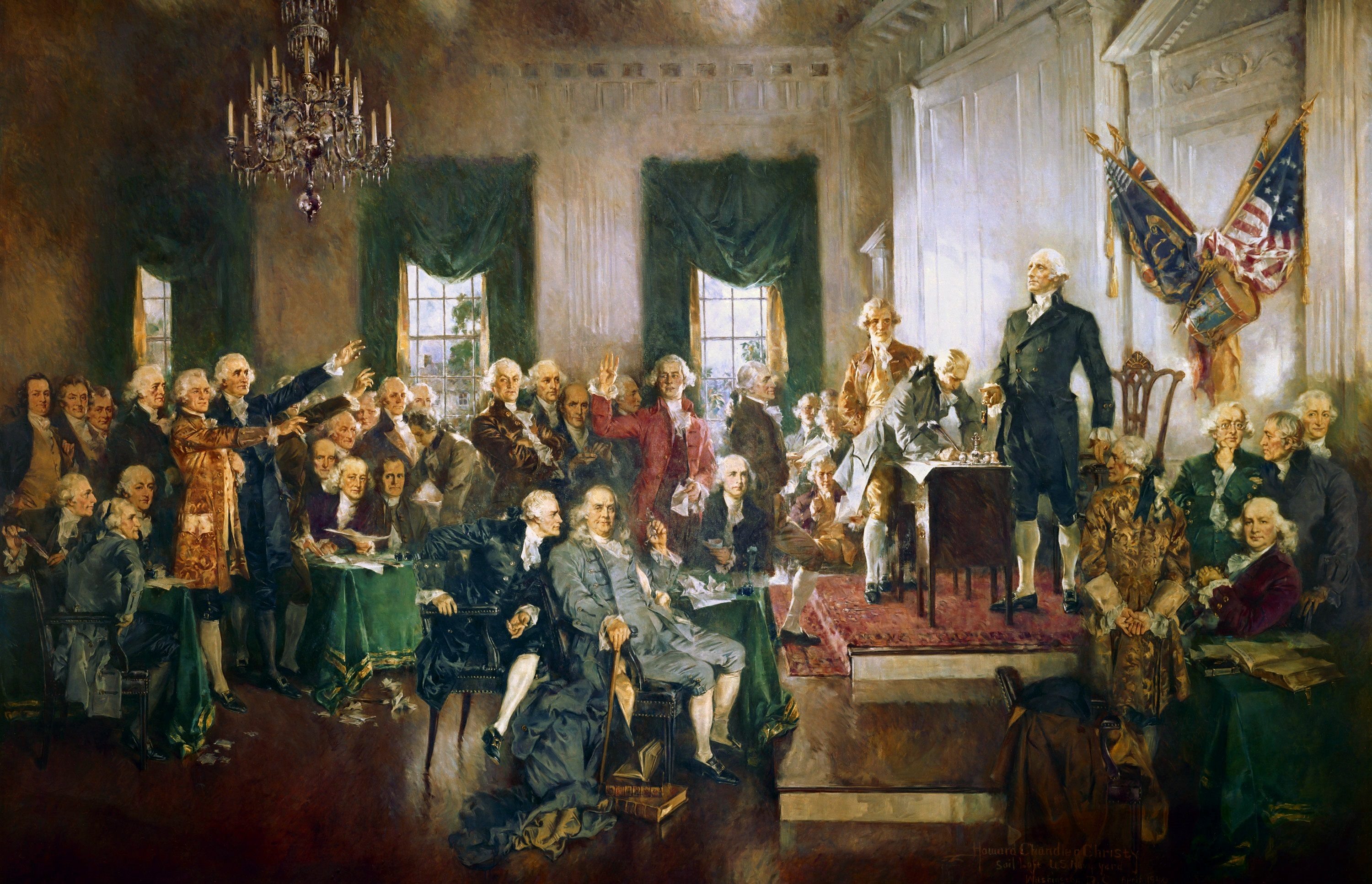 Signing the Constitution, September 17, 1787