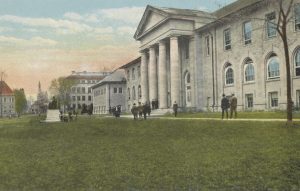 A university campus quad